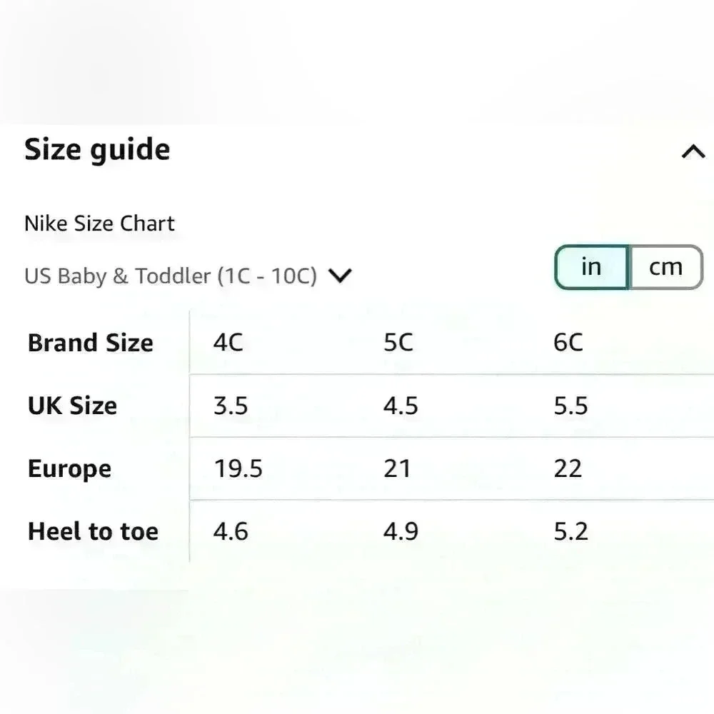 Nike Free Rn Toddlers Style size 4C